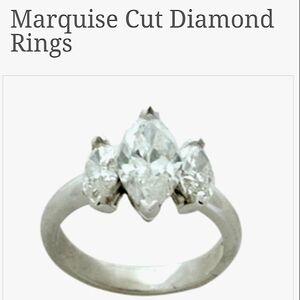 Marquise Diamond 1.41cts in Lovely Platinum Setting